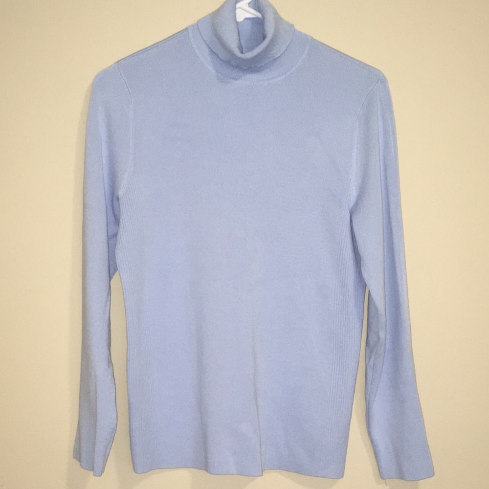 Light blue fitted sweater